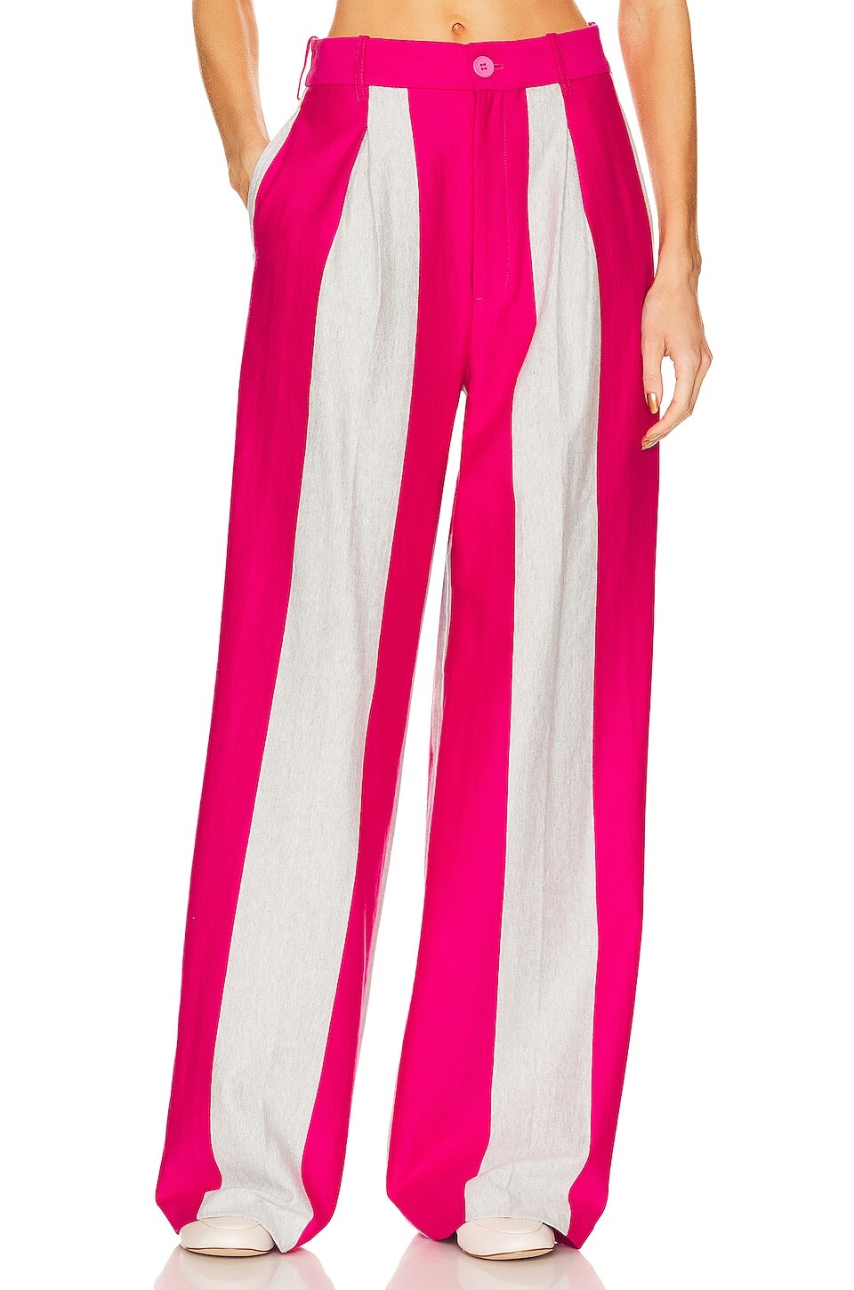 

Брюки Helsa Rugby Pleated, цвет Heather Grey & Pink