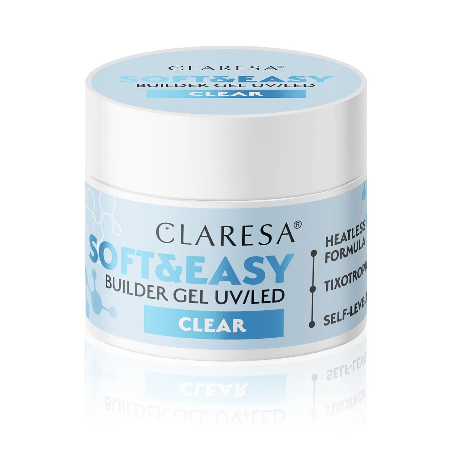 Гель для наращивания ногтей «Soft and Easy Builder Gel Clear» 90 г от Claresa Claresa