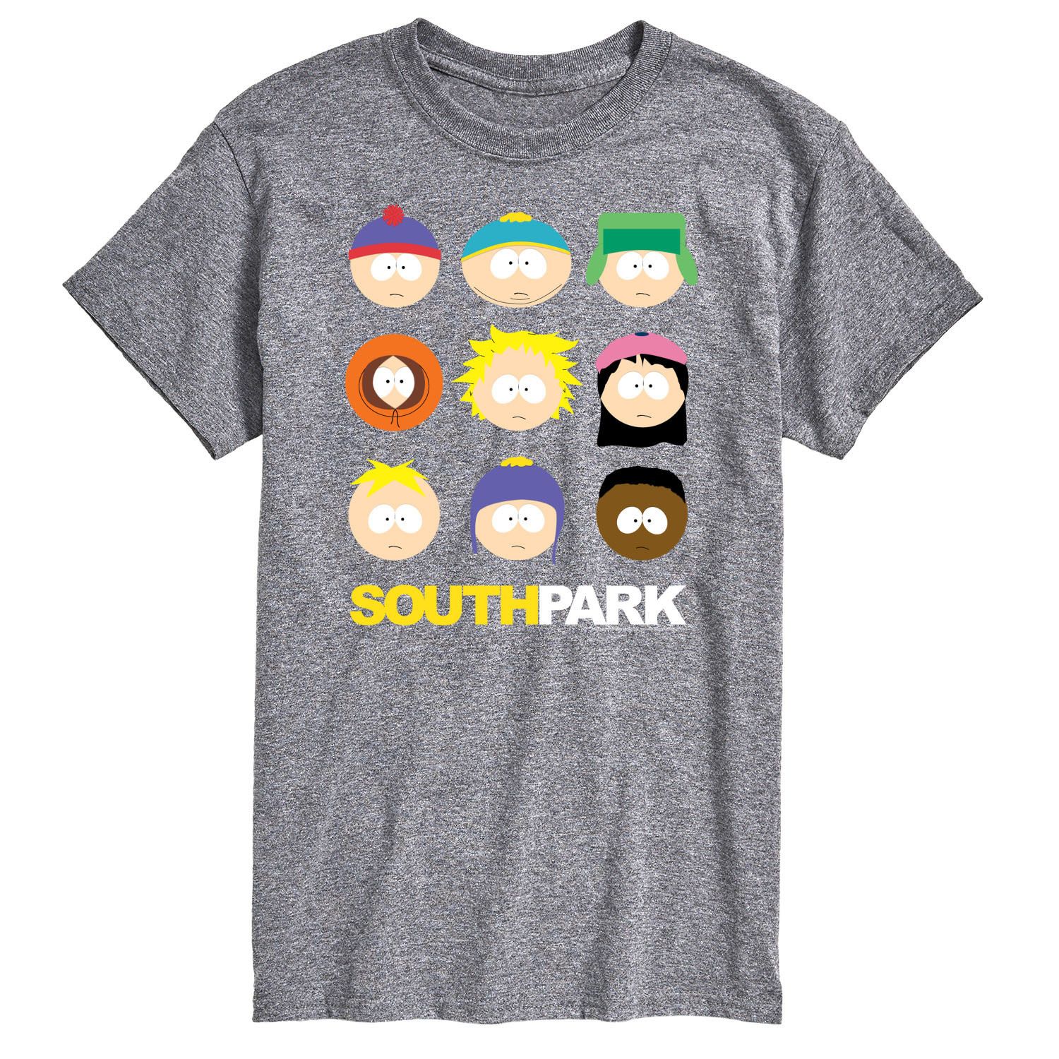 

Мужская футболка South Park Face Grid Licensed Character