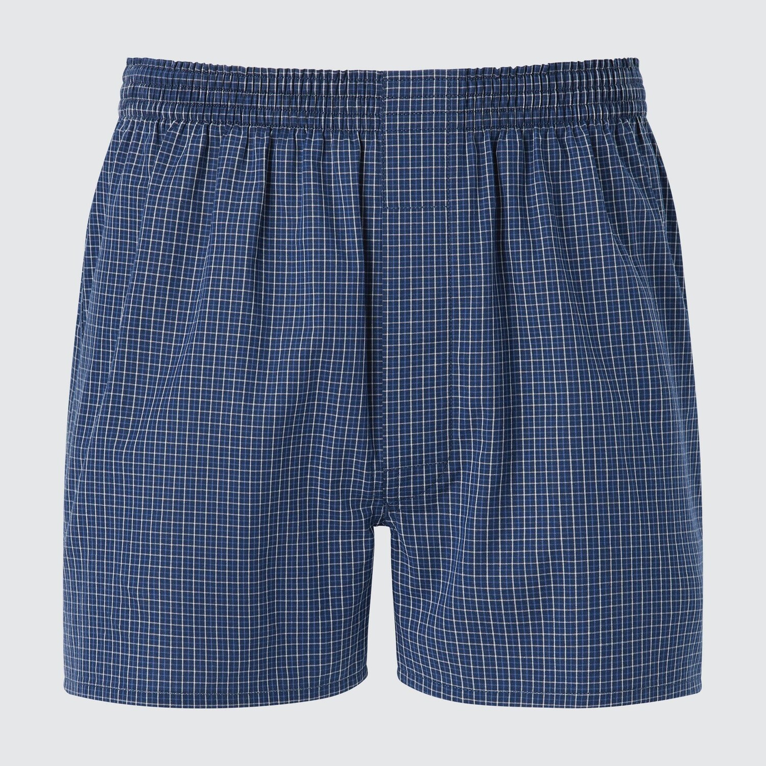 

Тканые боксеры в клетку Uniqlo, синий