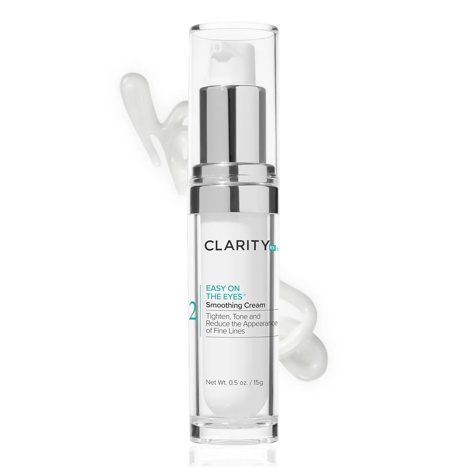 ClarityRx Easy On The Eyes Smoothing Eye Cream, антивозрастной крем для кожи вокруг глаз на основе натуральных растений от темных кругов, с гиалуроновой кислотой, без парабенов, не тестируется на животных (14 г)
