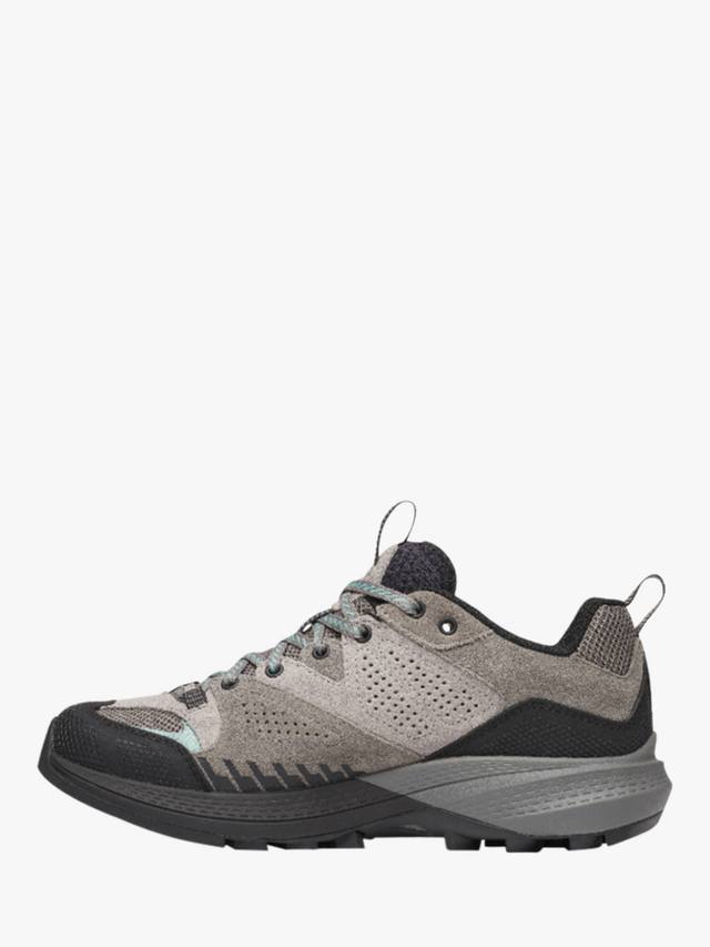 Женские походные ботинки Merrell capra 2 gtx из кожи и ткани, серо-черный — фото 2