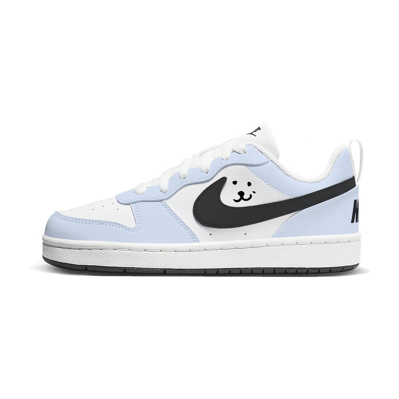

Nike Кроссовки для скейтбординга Court Borough Joke Bear низкие детские Blue Unisex