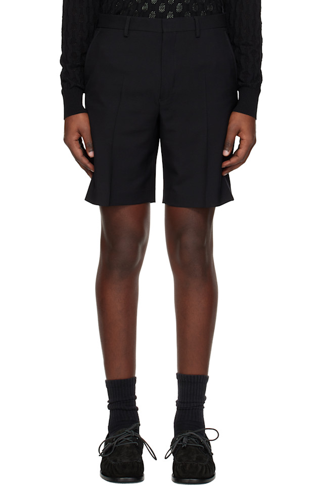 

Мятые шорты Dries Van Noten, черный