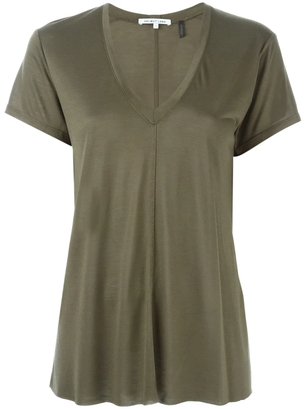 

Футболка c V-образным вырезом Helmut Lang, зеленый