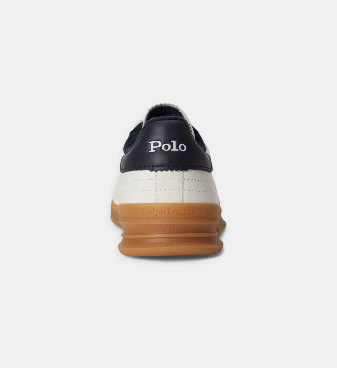Кожаные низкие кроссовки с фирменным стилем POLO RALPH LAUREN, белый — фото 3