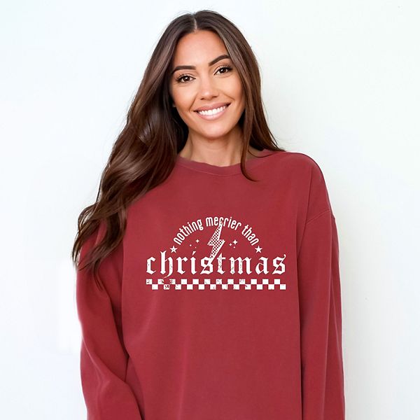

Nothing merrier than christmas grunge - свитшот с окраской готового изделия Simply Sage Market, Crimson, Зеленый, Nothing merrier than christmas grunge - свитшот с окраской готового изделия Simply Sage Market, Crimson