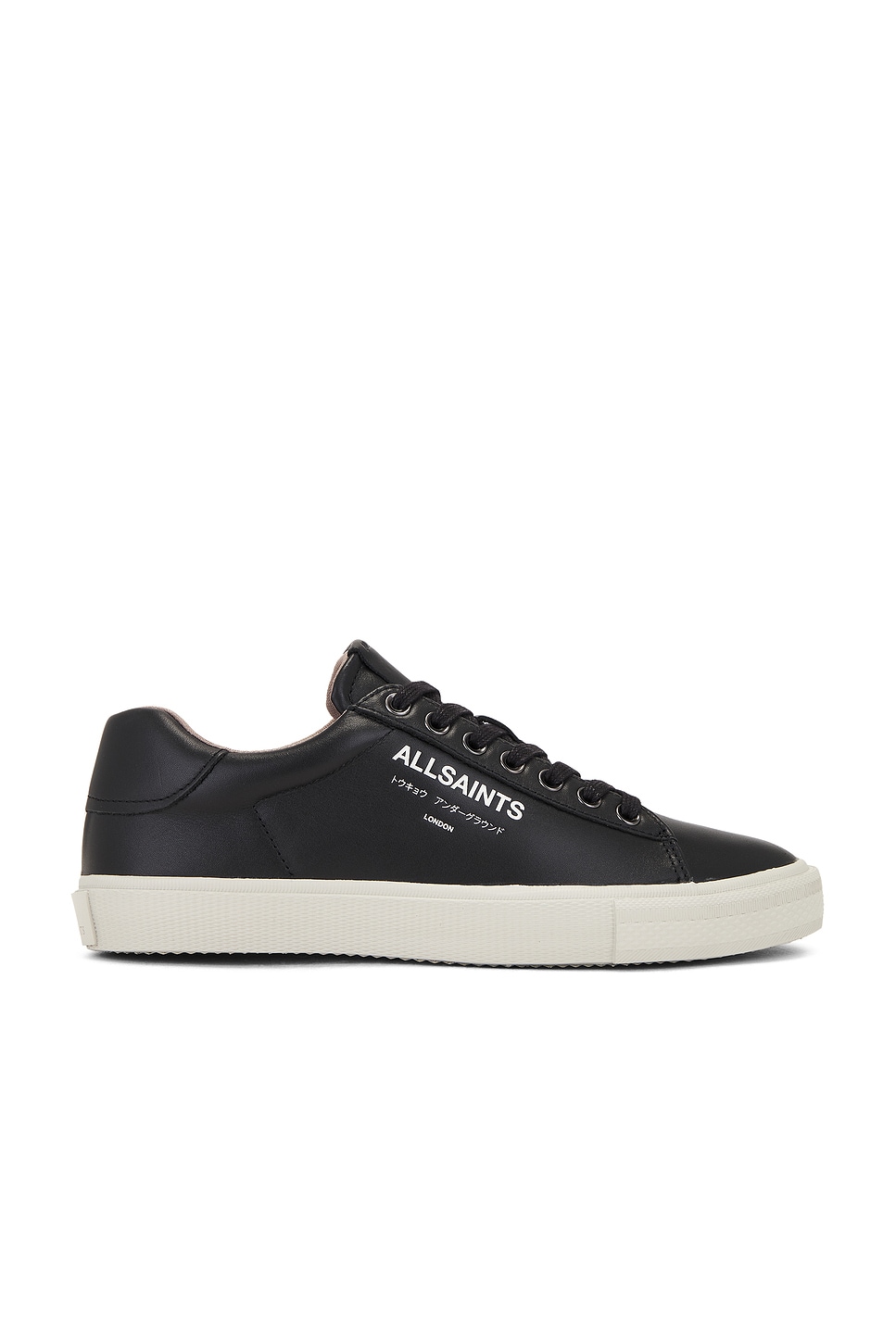

Кожаные низкие ботинки underground Allsaints, черный