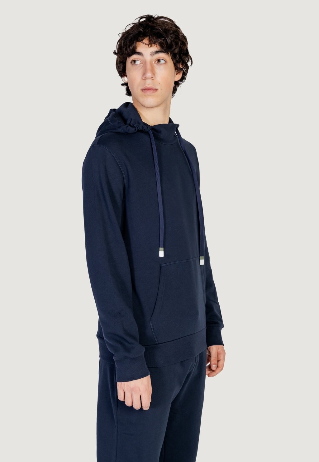 

Толстовка с капюшоном Emporio Armani, синий