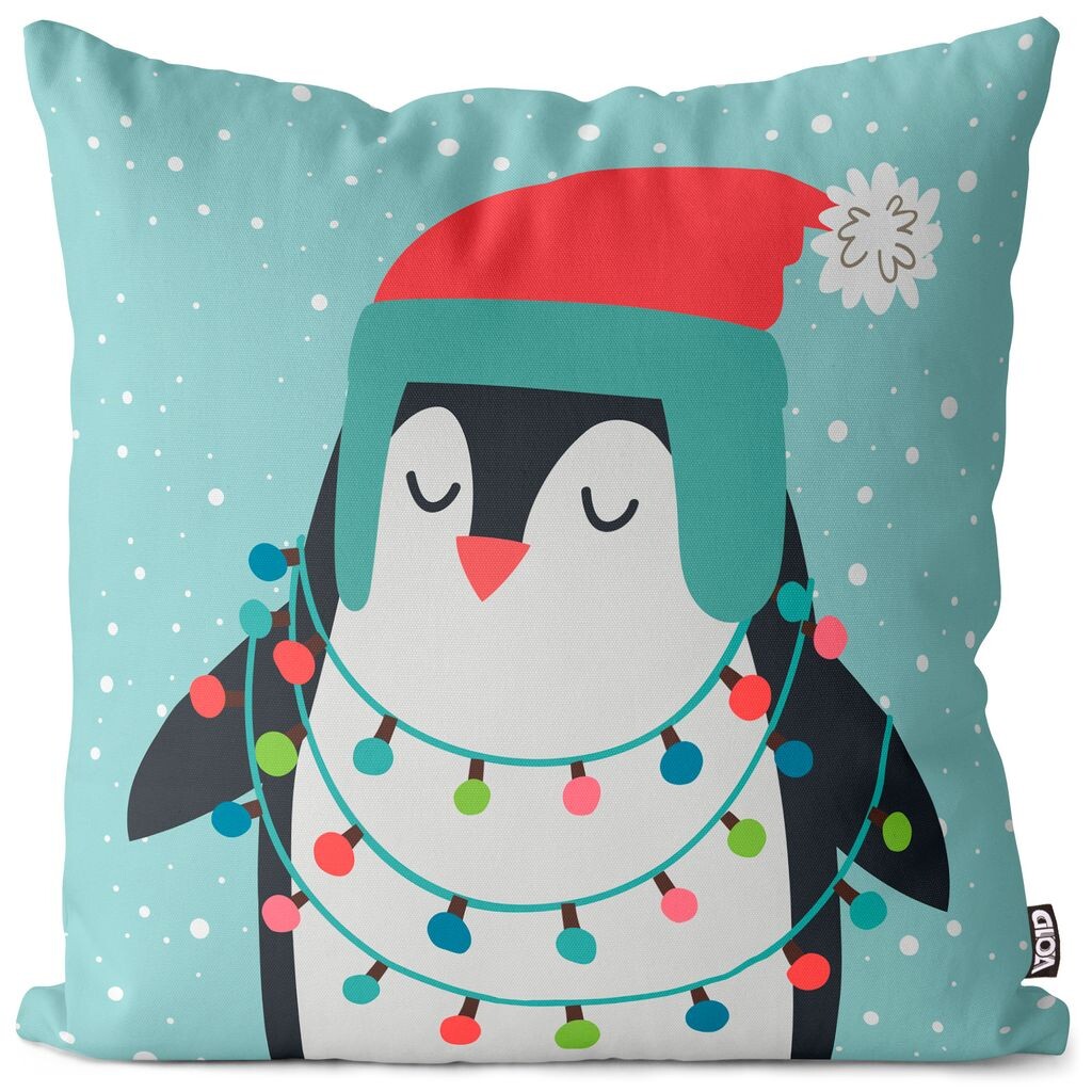 

Чехол на подушку VOID Animals Christmas Friends, полиэстер, водонепроницаемая подушка для улицы и дома. Размер: 80 x 80 см.