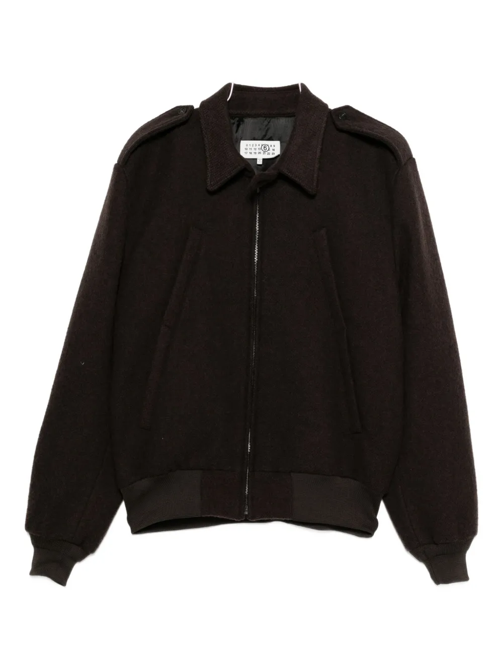 

Куртка на молнии Mm6 Maison Margiela, коричневый