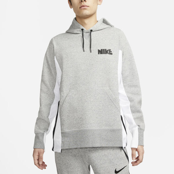 Толстовка Nike x Sacai Crossover Logo Printing Splicing Contrasting Colors Sports Asia Edition Gray, серый — фото 4