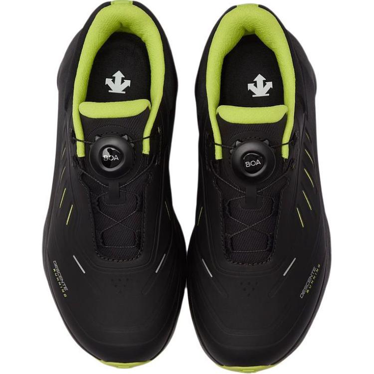 DESCENTE Коллекция running нескользящие устойчивые к истиранию низкие детские повседневные кроссовки black для подростков — фото 4