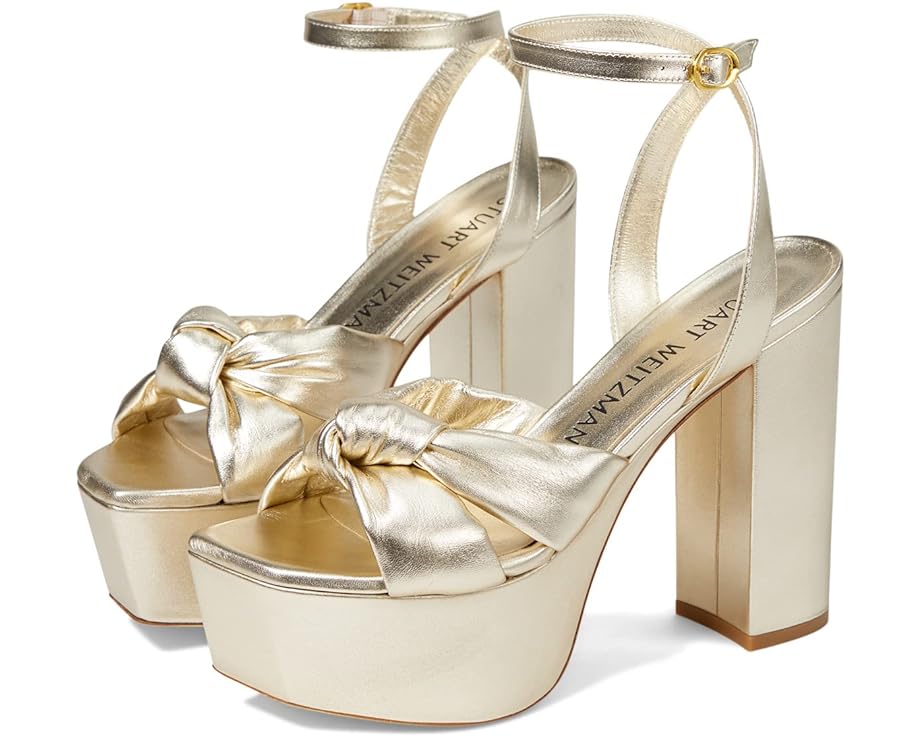 

Туфли Stuart Weitzman Playa 145 Platform Sandal, цвет Light Gold