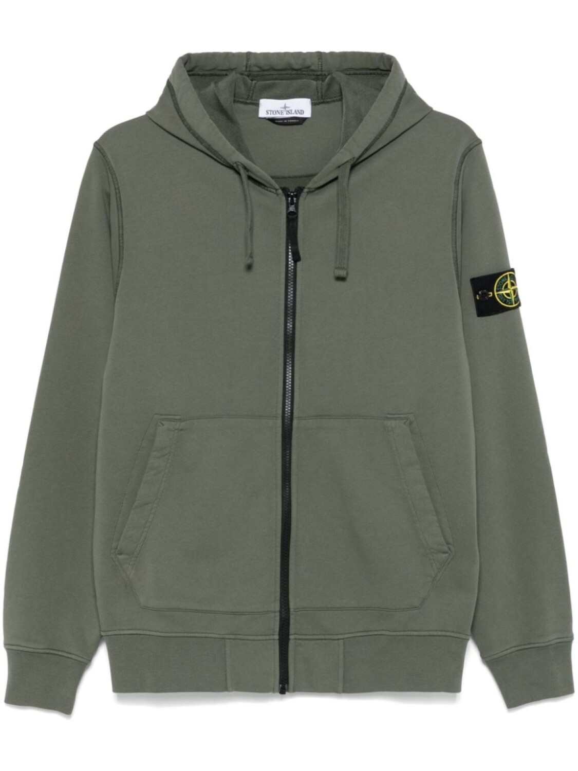 

Stone Island худи с нашивкой Compass, зеленый