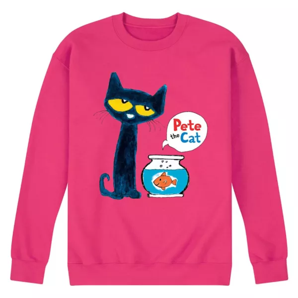 

Мужская флисовая толстовка Pete and Goldfish Pete The Cat, пурпурный