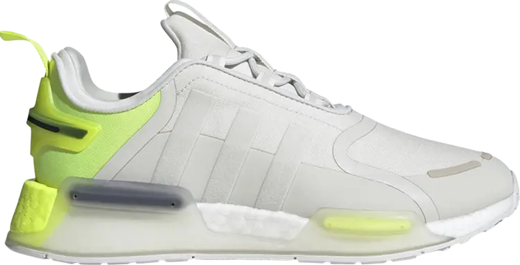 

Кроссовки NMD_R1 V3 'White Solar Yellow', серый