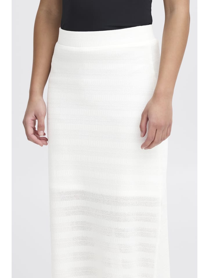 

ICHI Юбка IXKNITTY Slim fit, цвет Cloud Dancer