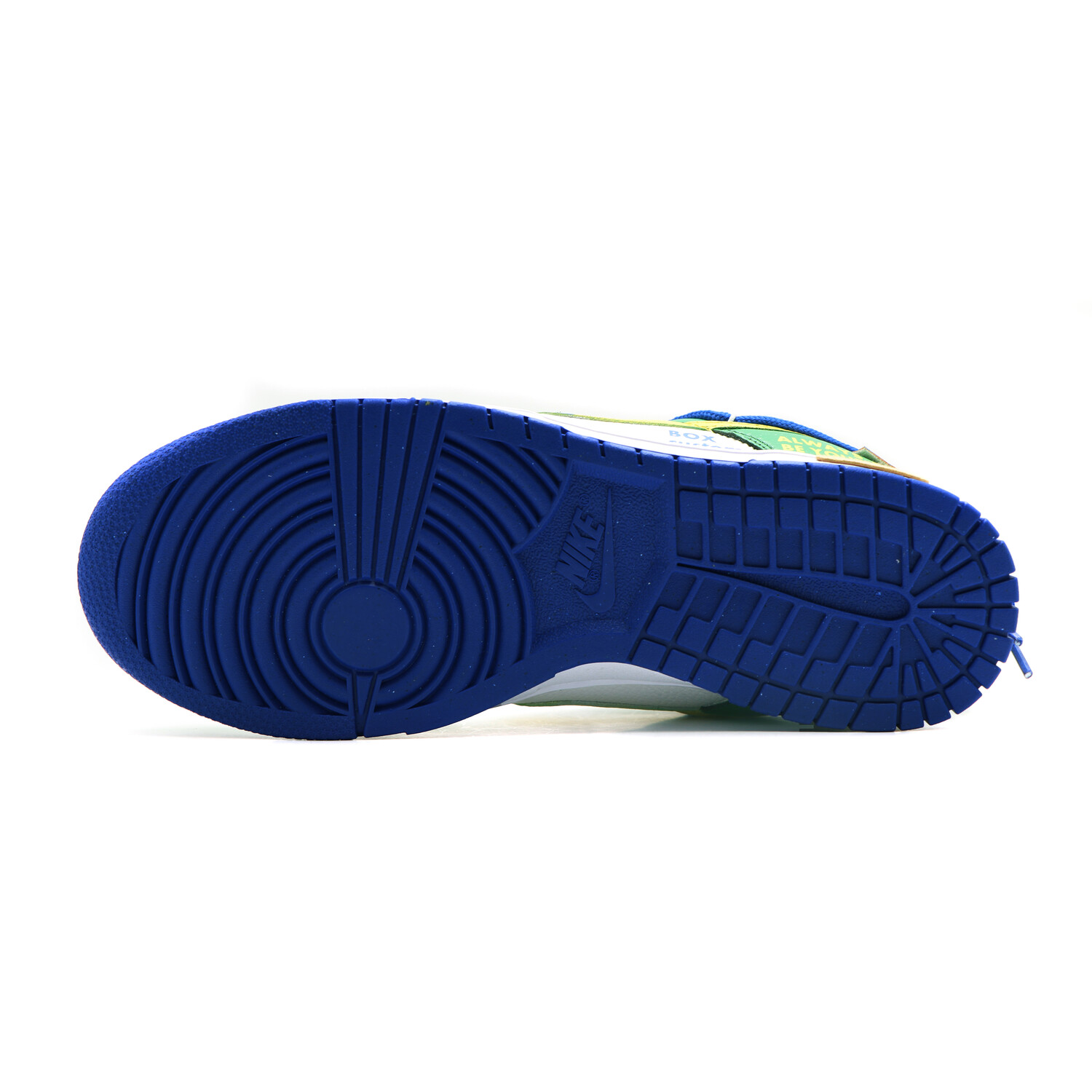 

Кроссовки Nike Dunk Skateboard Shoes Unisex Low-Top Blue Yellow/Green