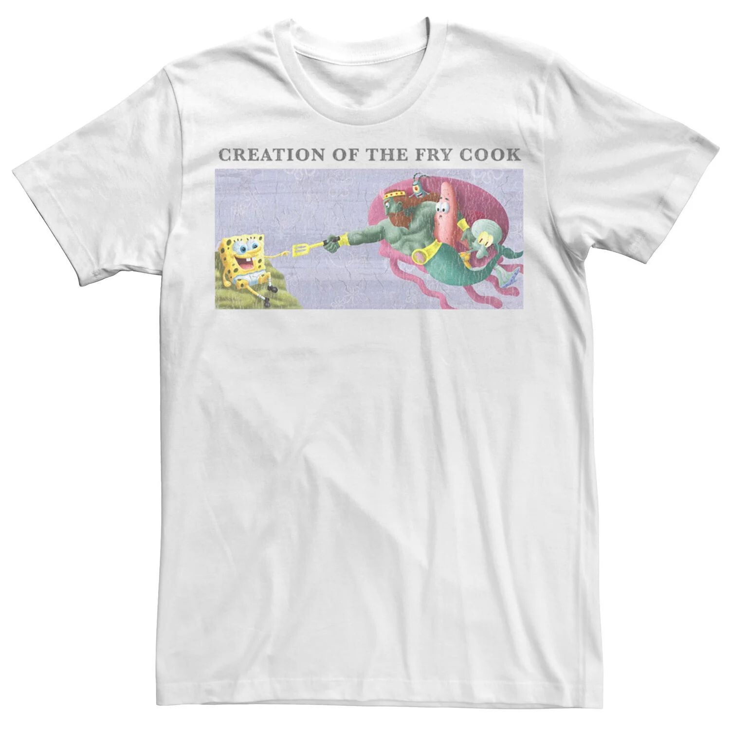 

Мужская футболка Creation Of The Fry Cook SquarePants Sponge Bob SquarePants Licensed Character