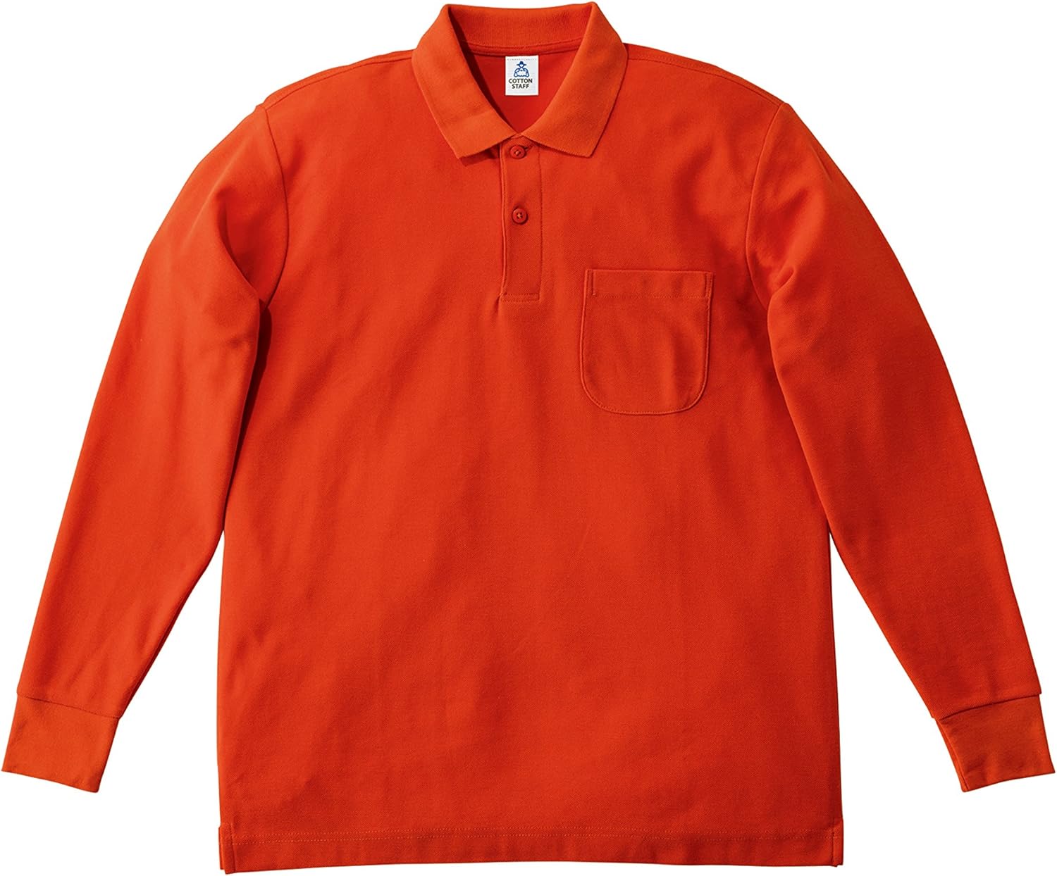 

Мужская поло-рубашка LIFEMAX MS3115 из ткани CVC Pique Dry с длинными рукавами и карманами, оранжевый