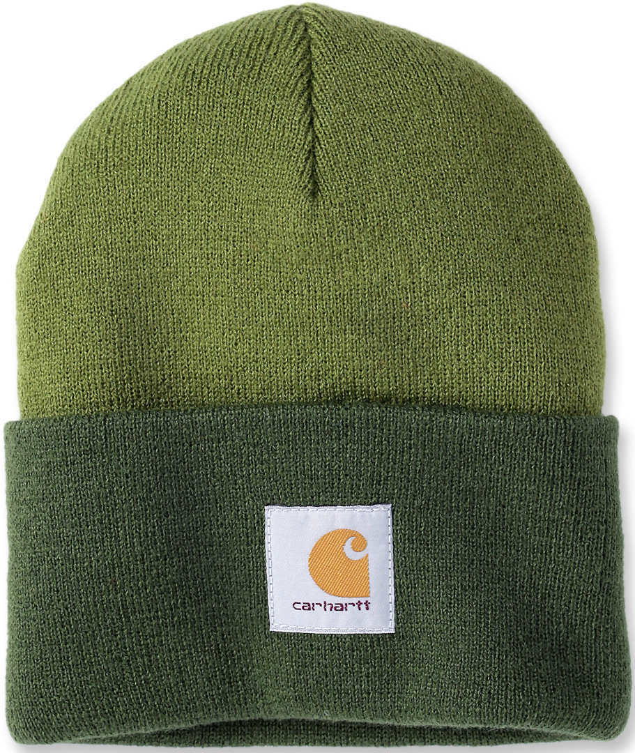 

Шапка Carhartt Knit Cuffed Two-Tone Beanie, цвет Light Green/Dark Green