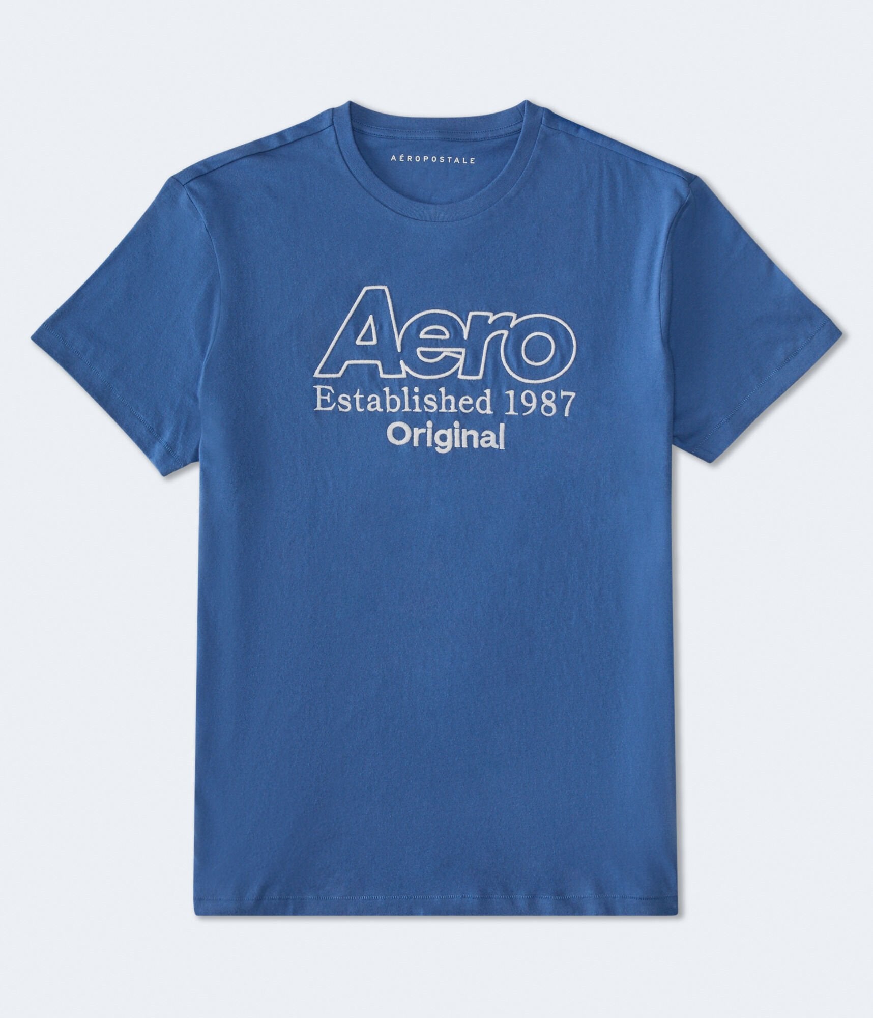 

Футболка с оригинальным логотипом Aeropostale, синий