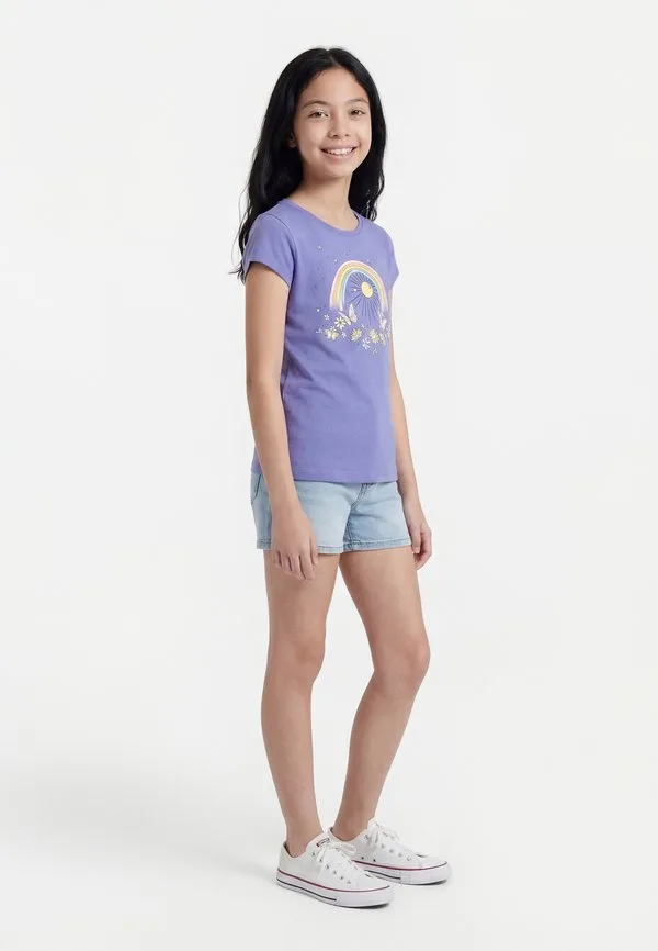 Футболка с апрельским принтом Gap, Lavender Violet