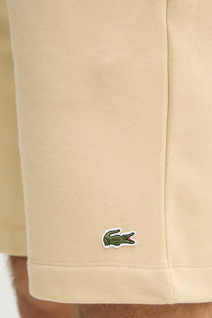Шорты спортивные из хлопка Lacoste, бежевый — фото 4