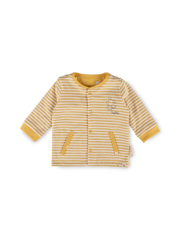 Sigikid Двусторонняя детская куртка Classic Baby желтого цвета — фото 4