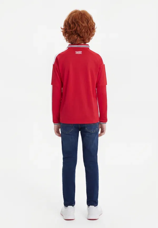 Футболка Adidas Performance Manchester United Home Kids, длинный рукав, красный — фото 2