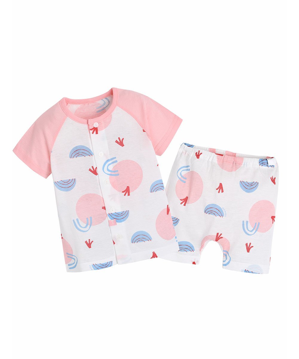 Футболка с короткими рукавами и брюки с изображением пони Moimoln, Pink