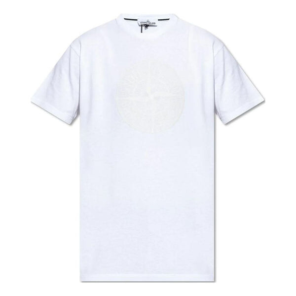 

Футболка industrial two textured print t-shirt 'white' Stone Island, белый