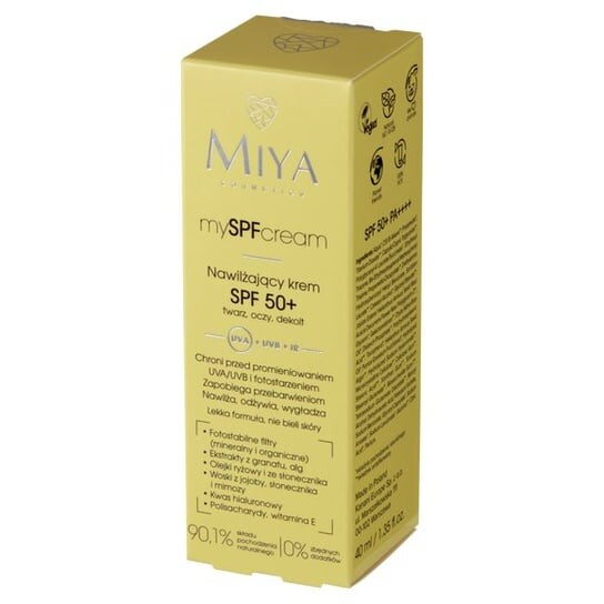 Крем для лица SPF50 MIYA COSMETICS Увлажняющий + для лица, глаз и декольте,, mySPFcream — фото 2