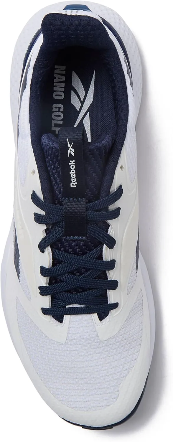 Мужские гольф-кроссовки Reebok Nano Golf без шипов, белый/синий — фото 4