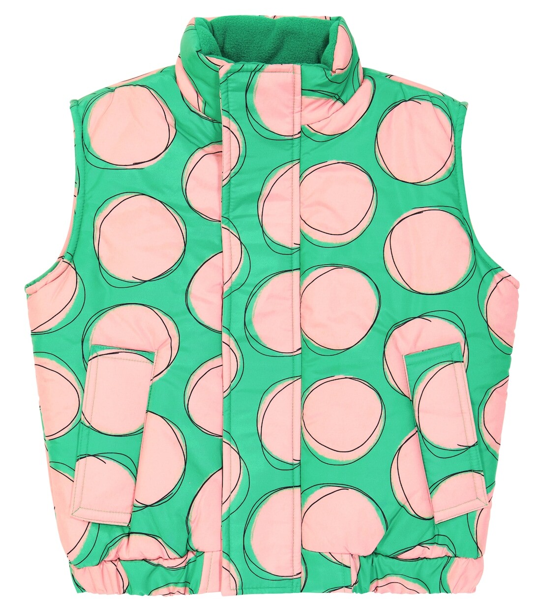 

Розовый пуховик в горошек Jellymallow, зеленый