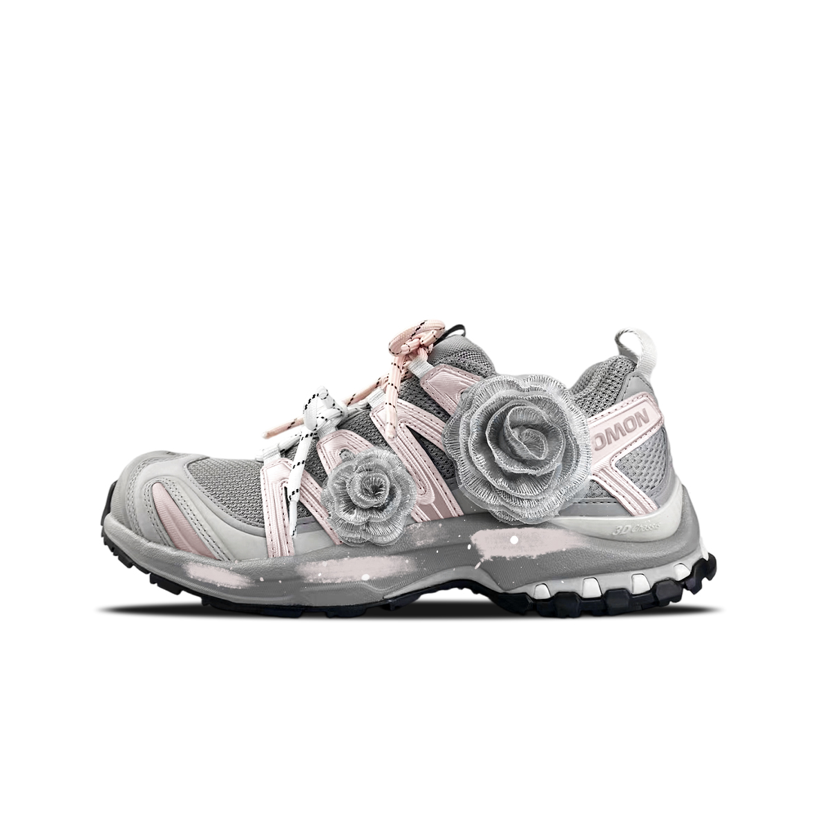 XA PRO 3D Cushioning Support Low top кроссовки для бега Unisex SALOMON, розовый серебряный-shopping bag — фото 3