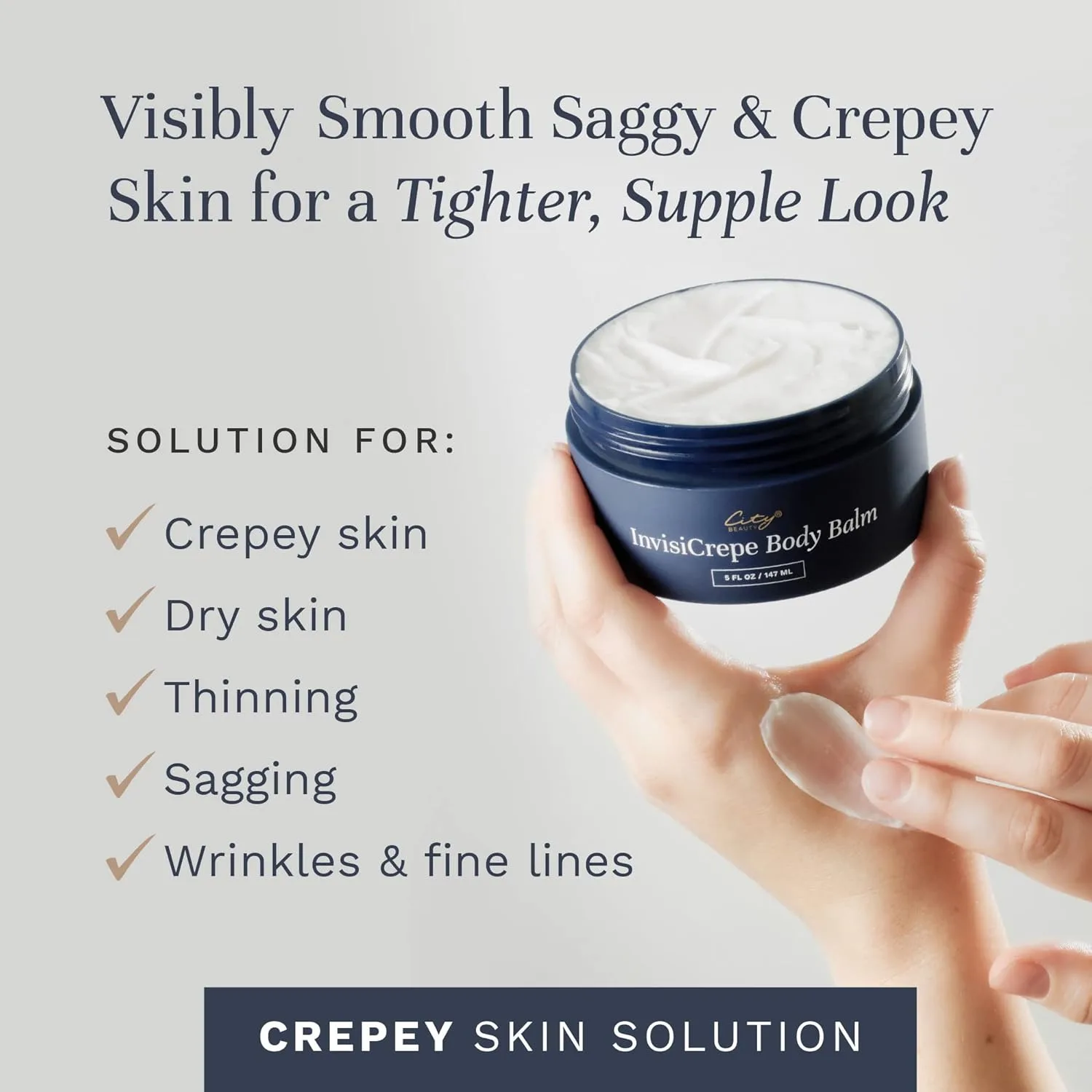 Набор City Beauty Full Body Skincare Solution Set - The Hit List: Line-blurring Wrinkle Filler 7 мл, City Lips Plumping Gloss 5 мл, Invisicrepe Body Balm 150 мл и UpLift Firming Serum 30 мл — фото 4