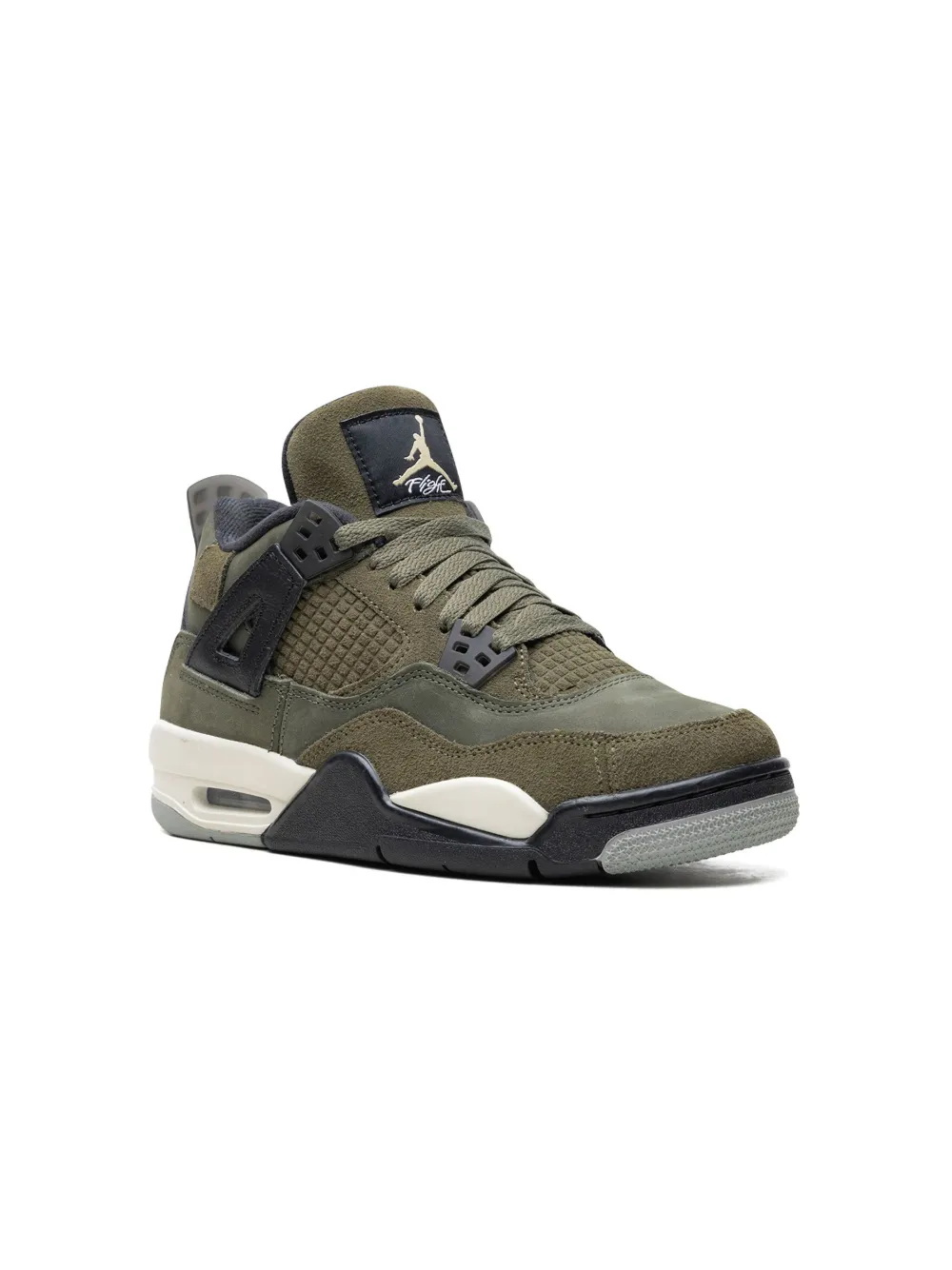 Кроссовки Air Jordan 4 SE Craft Olive Jordan Kids, зеленый — фото 2