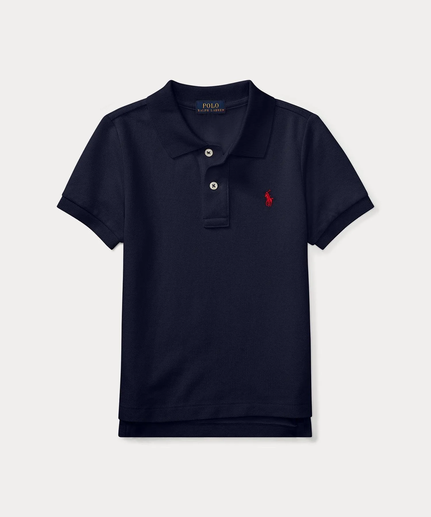 (Для мальчиков 2-7 лет) Хлопковая сетчатая рубашка-поло Polo Ralph Lauren, 410 Navy