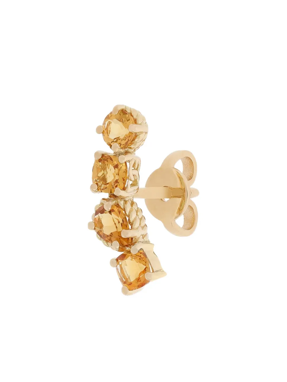 Серьга из желтого золота с цитрином DOLCE & GABBANA, золотой — фото 2