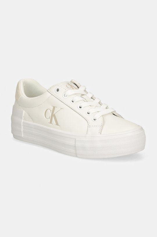 

Кроссовки VULC FLATFORM LOW MG LTH Calvin Klein Jeans, белый