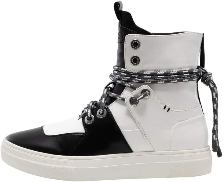 Мужские высокие кроссовки Stryder Two Tone Lacing J75, белый/черный — фото 2