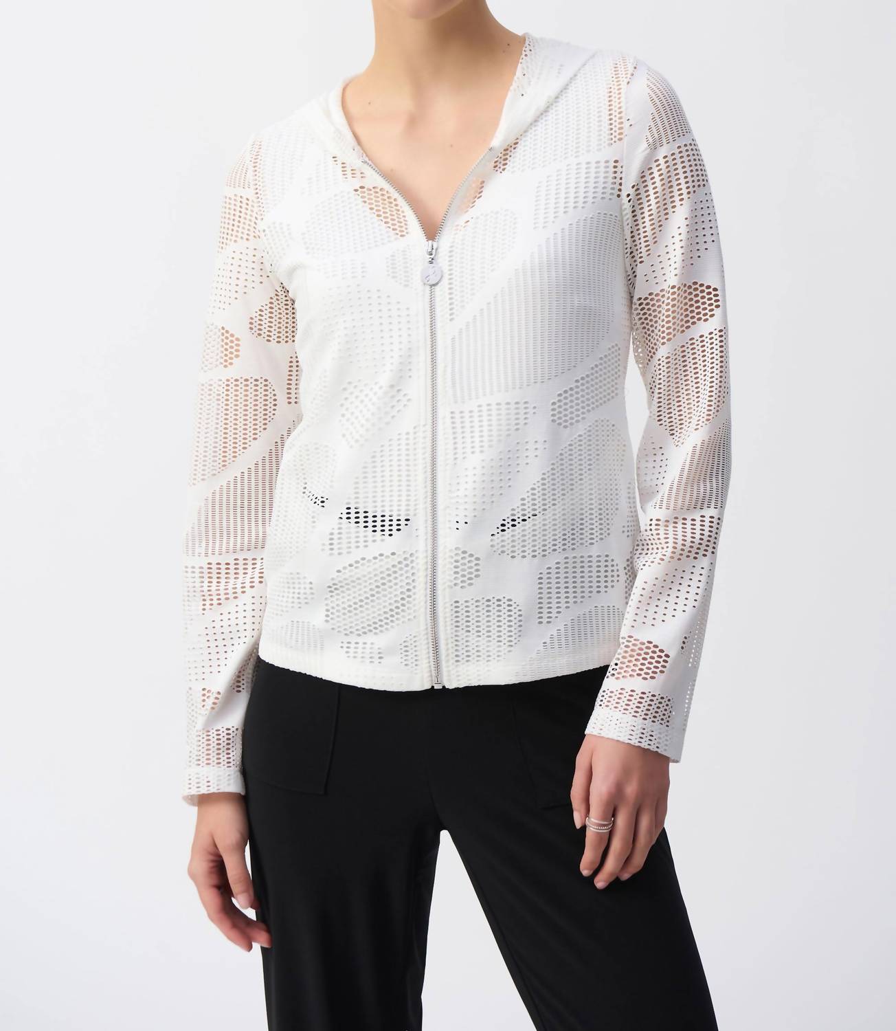 

Толстовка Mesh Hoody цвета Off White Joseph Ribkoff