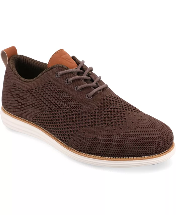 

Мужские классические туфли-оксфорды Ezra Tru Comfort Foam Knit Wingtip Vance Co., коричневый