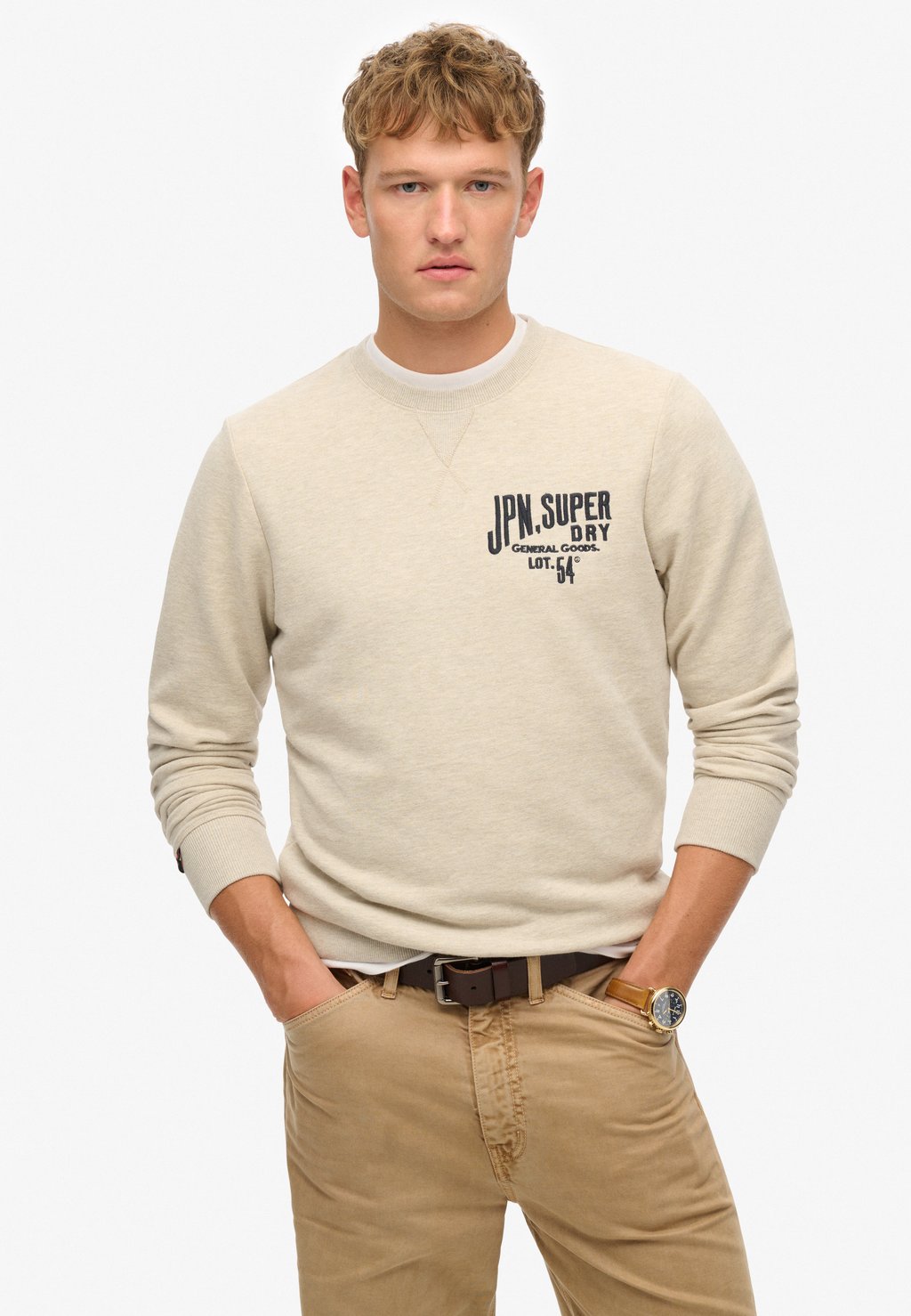 

Толстовка WORKWEAR APPLIQUE Superdry, бежевый
