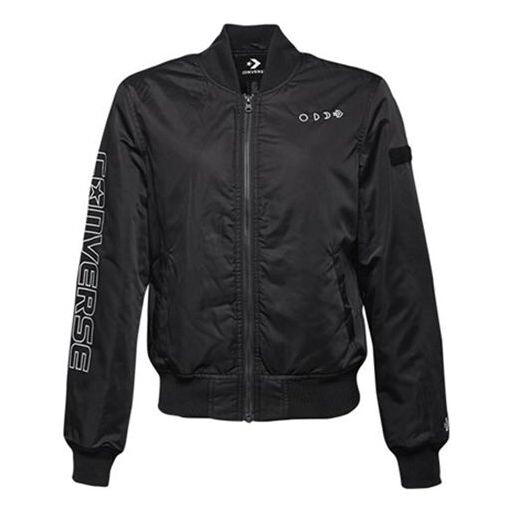 

Куртка casual sports short stand collar jacket 'black' Converse, черный