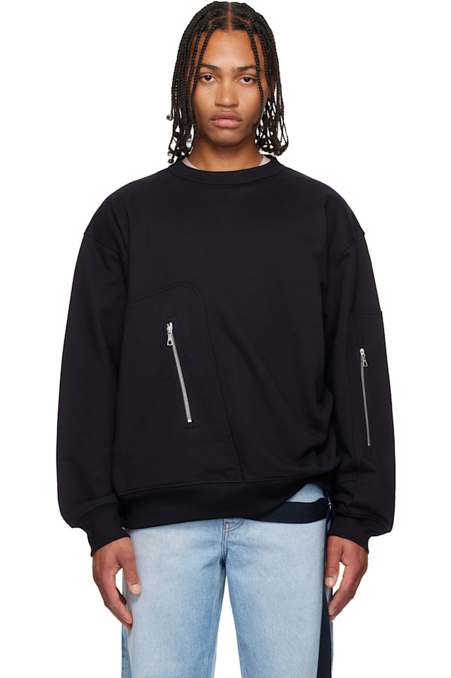 

Толстовка с ремешком Dries Van Noten, темно-синий