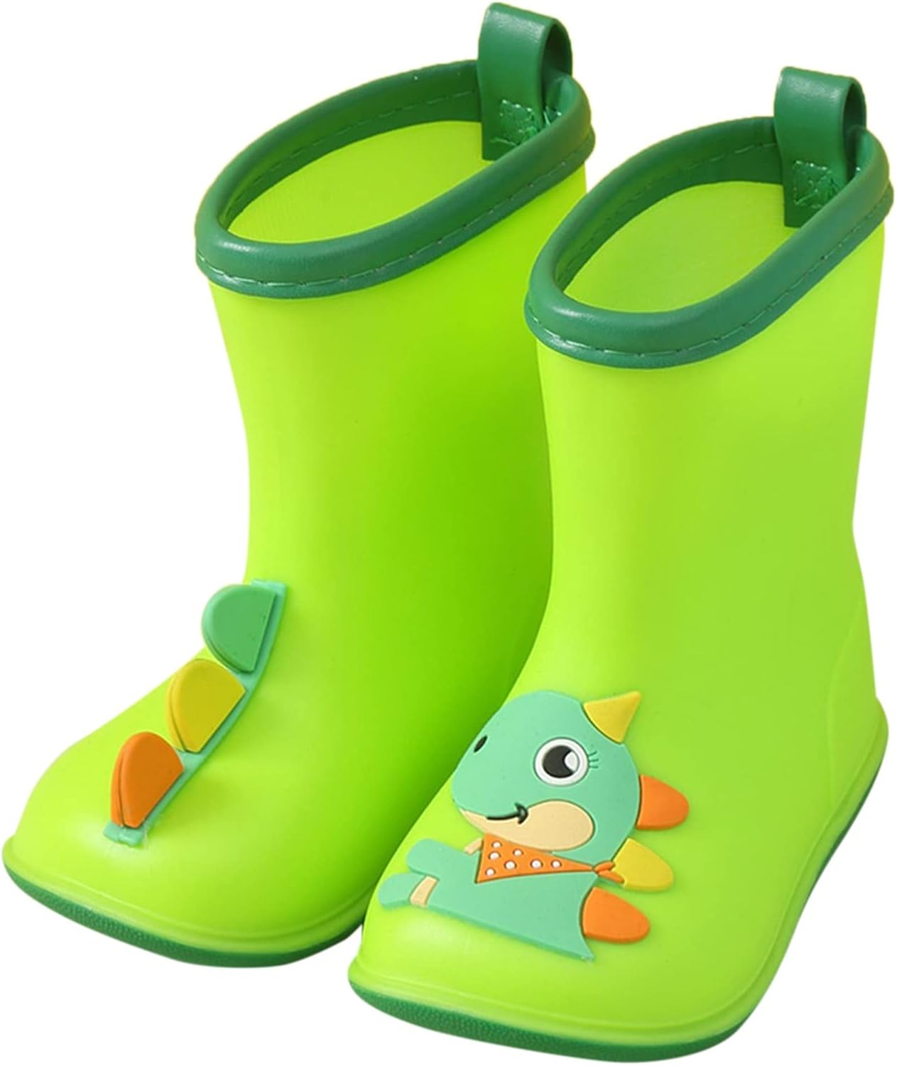 

Детские резиновые сапоги с динозаврами для мальчиков и девочек, легкие сапожки для малышей с ручками для легкой носки, водонепроницаемые сапоги для девочек Generic, B