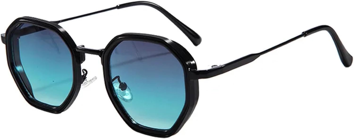 

Солнцезащитные очки с защитой от УФ-излучения UV400 | Панк, металлическая оправа | Для женщин и мужчин, для занятий спортом на открытом воздухе и вождения DSVIGF, Black Blue